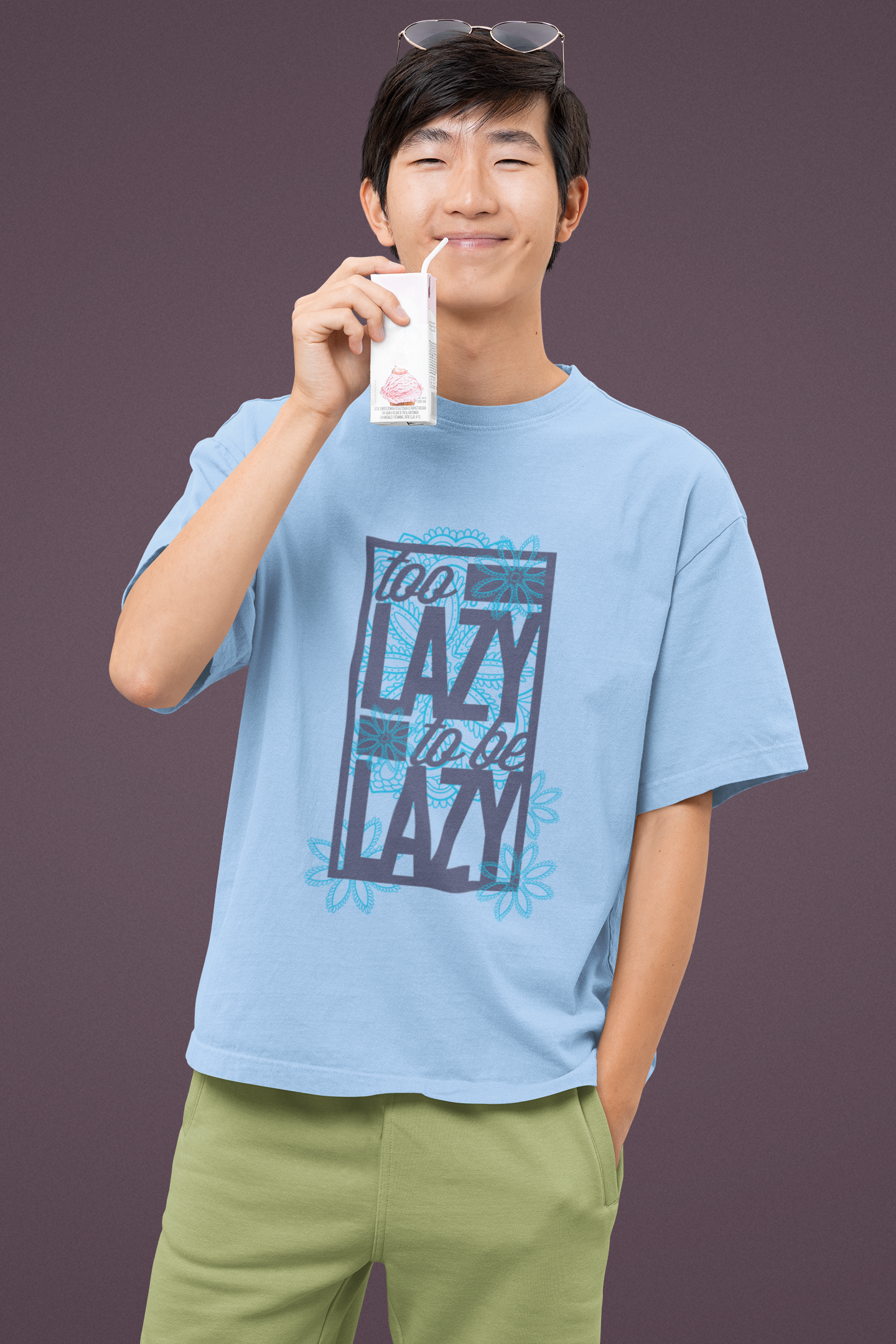 Oversized T-shirt - Too Lazy