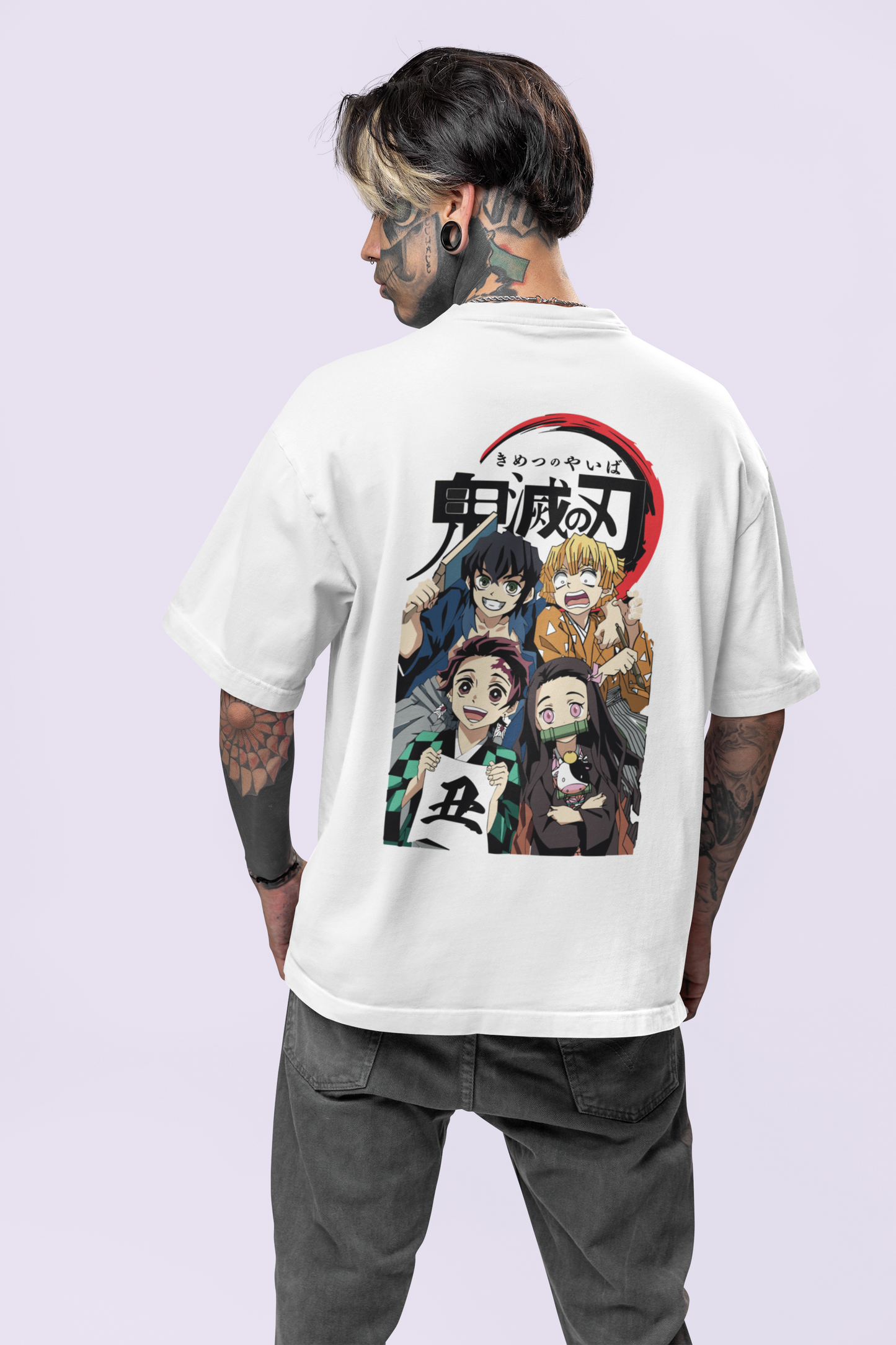 Oversized T-shirt - Demon Slayer - We are a team