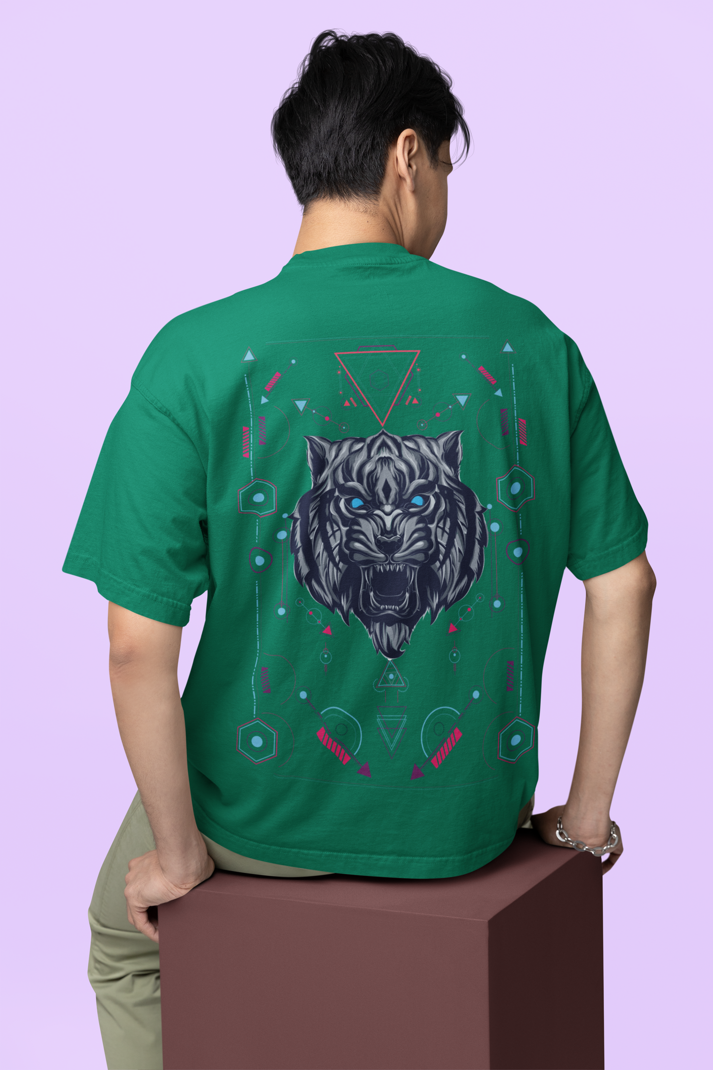 Oversized T-shirt - Tiger Eye