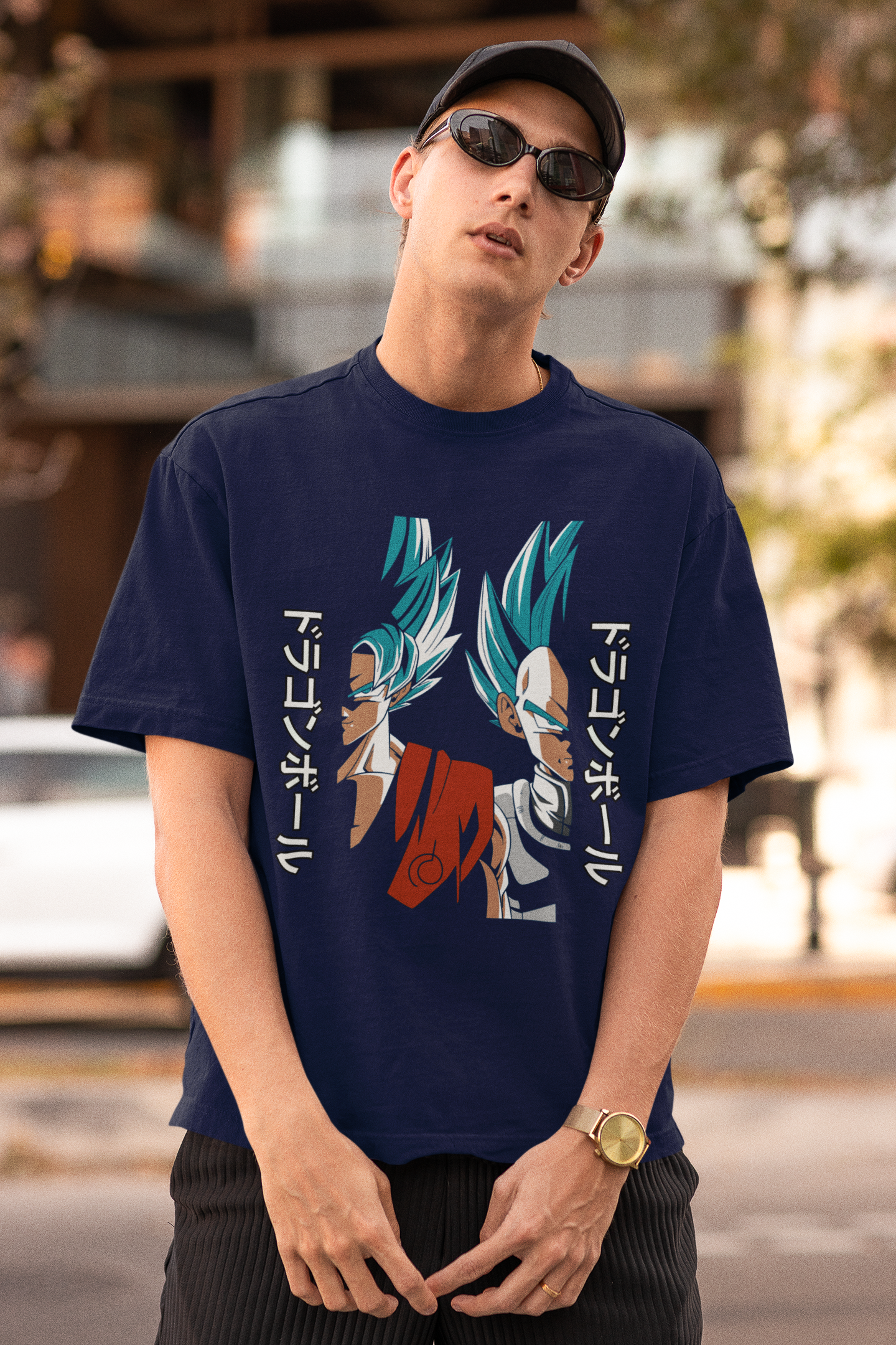 Oversized T-shirt - DBZ - Goku & Vegeta