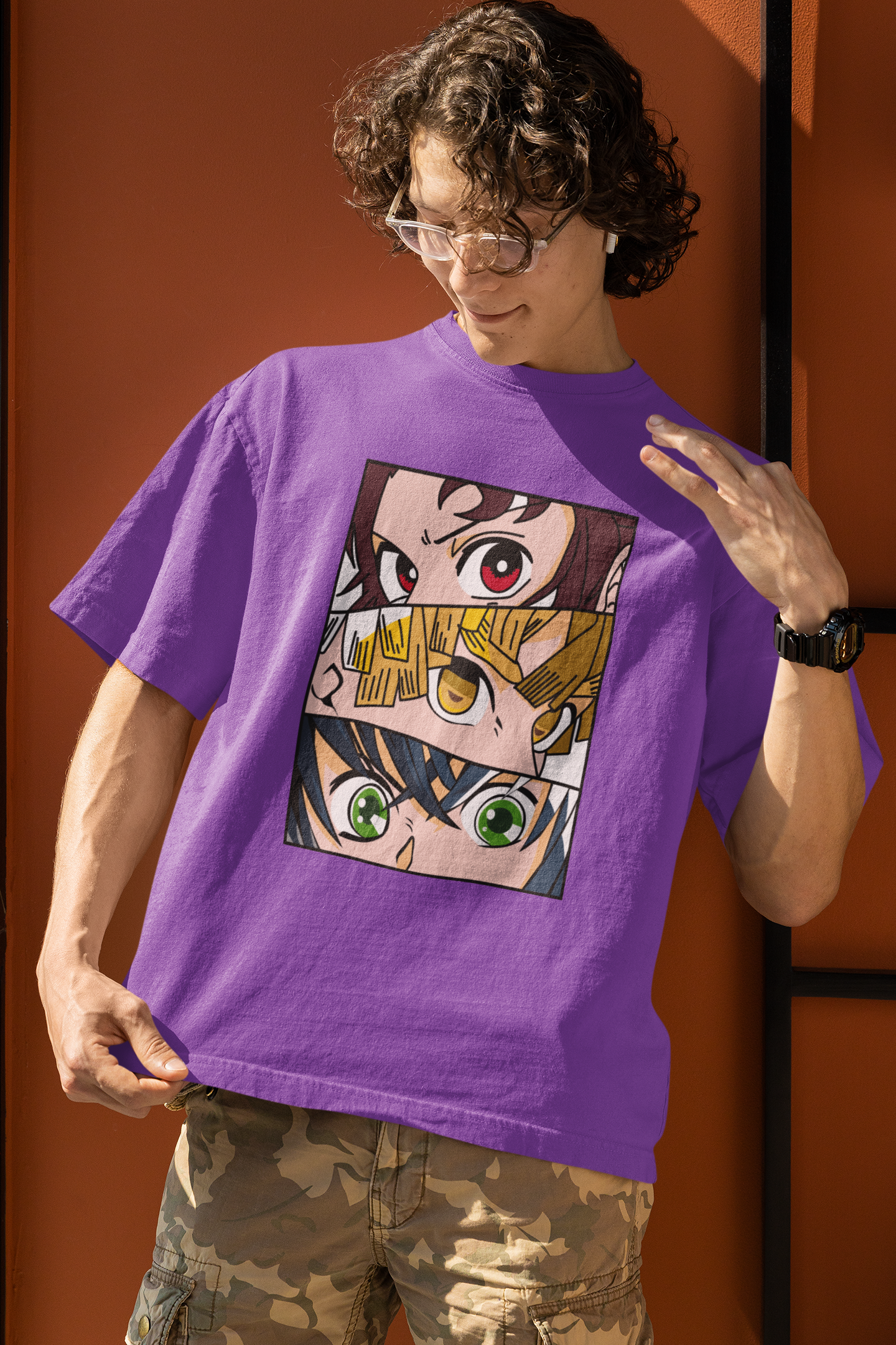 Oversized T-shirt - Demon Slayer - Friends Forever