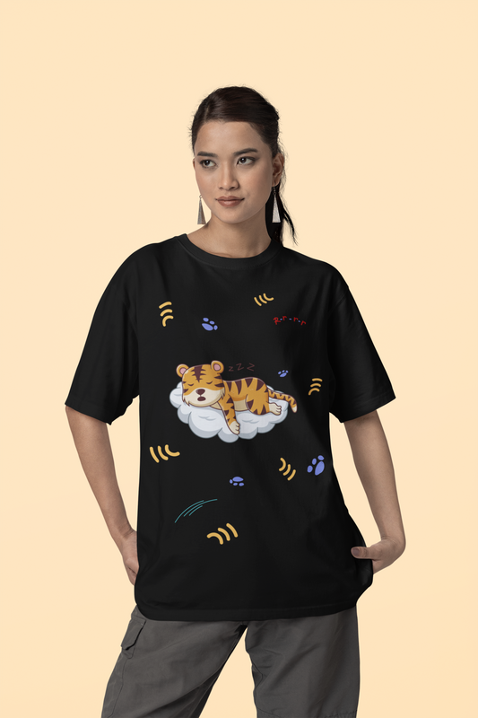 Oversized Tshirt - Sleeping Tiger