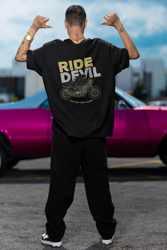 Oversized T-shirt - Ride Devil