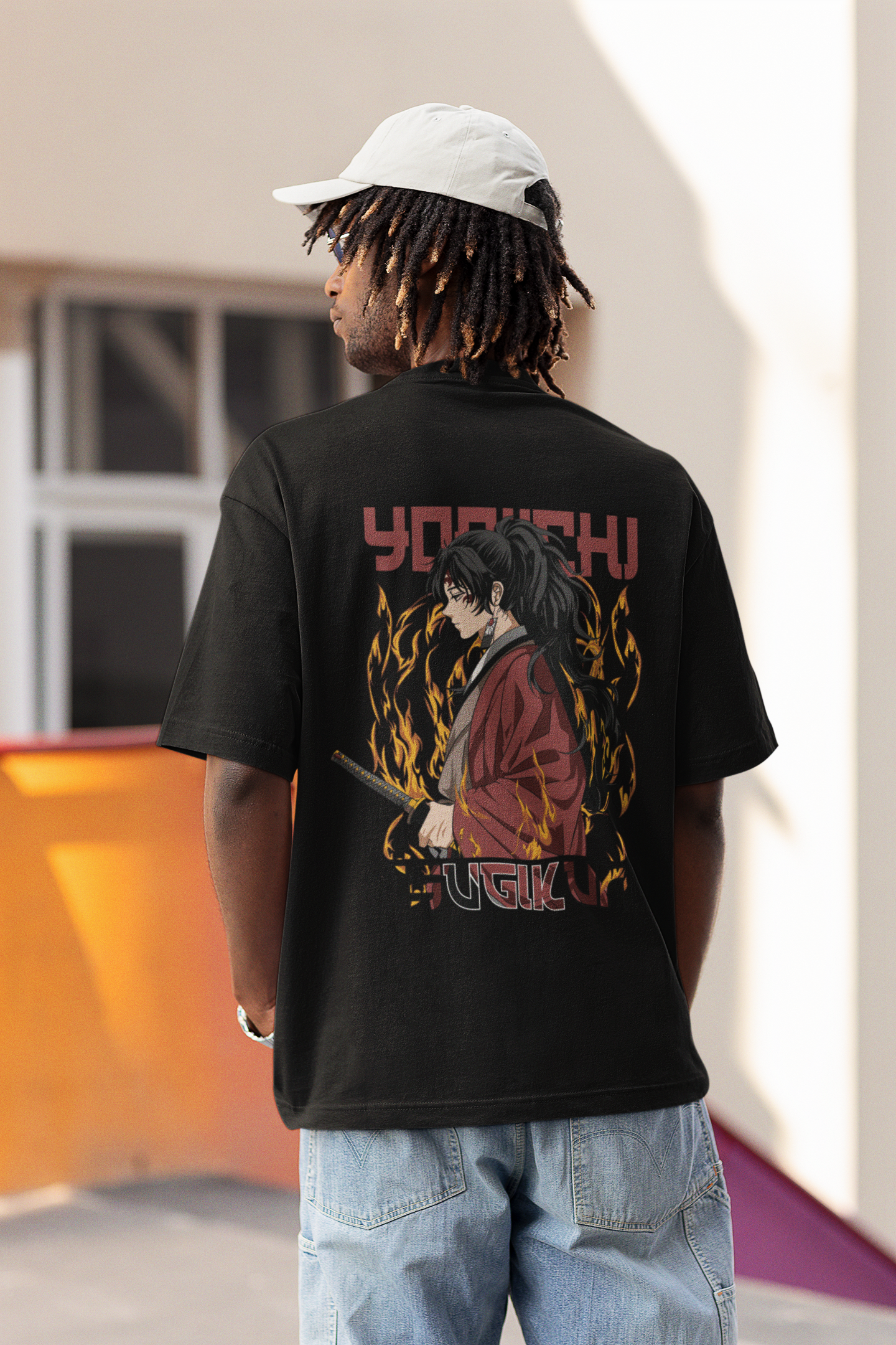 Oversized T-shirt - Demon Slayer - Yoriichi Tsugikuni