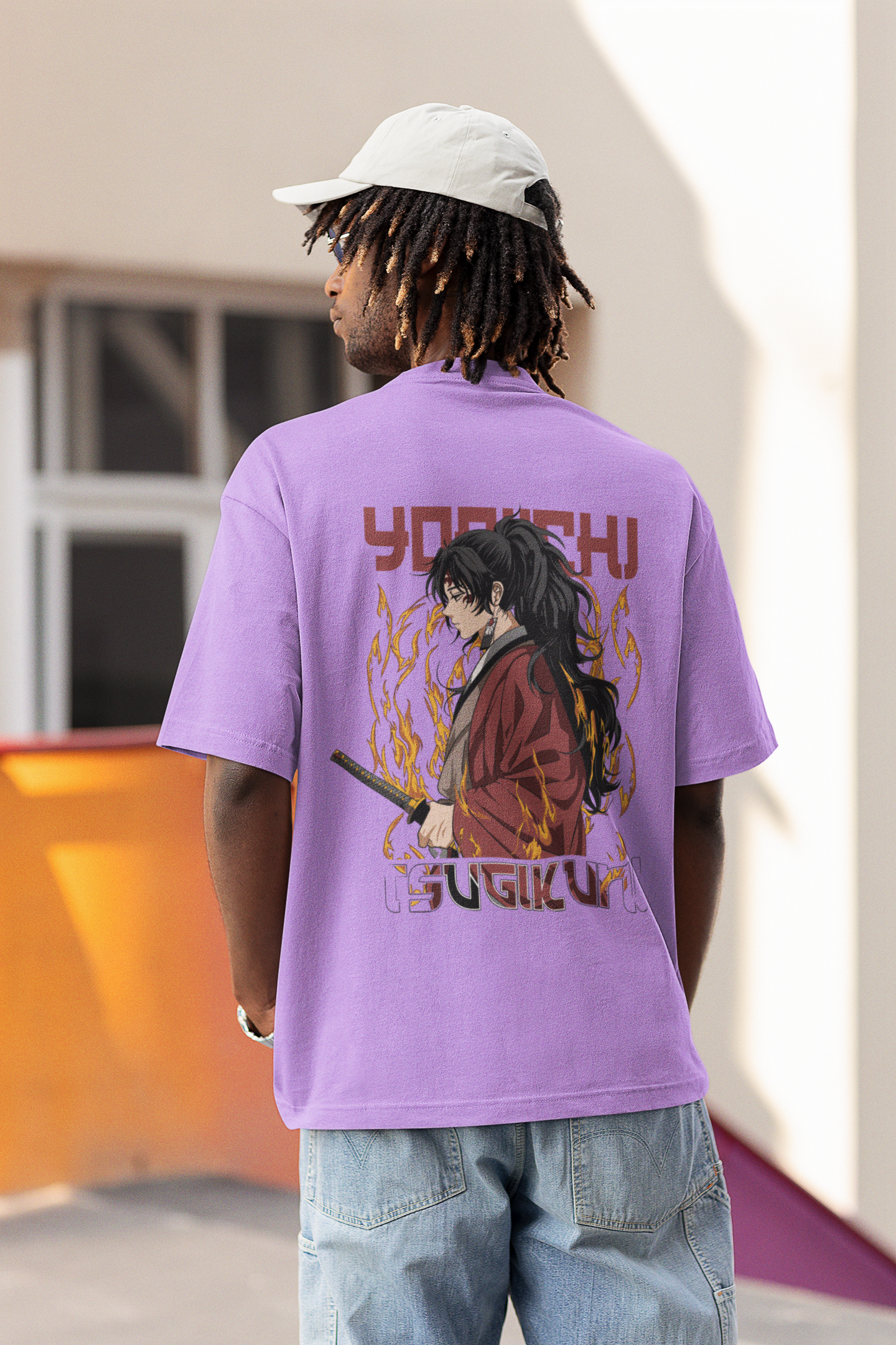 Oversized T-shirt - Demon Slayer - Yoriichi Tsugikuni