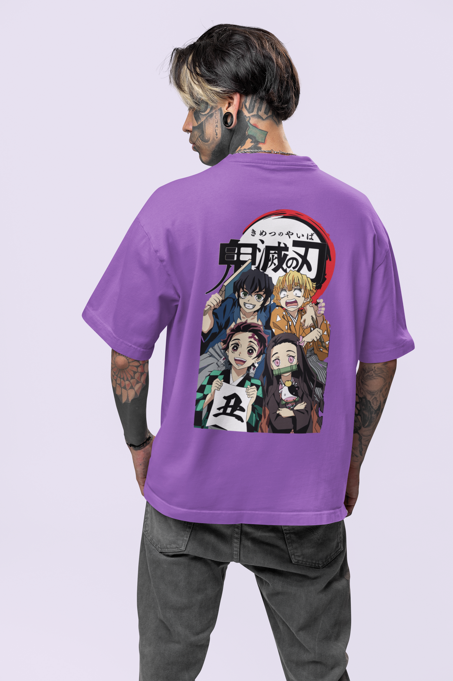 Oversized T-shirt - Demon Slayer - We are a team