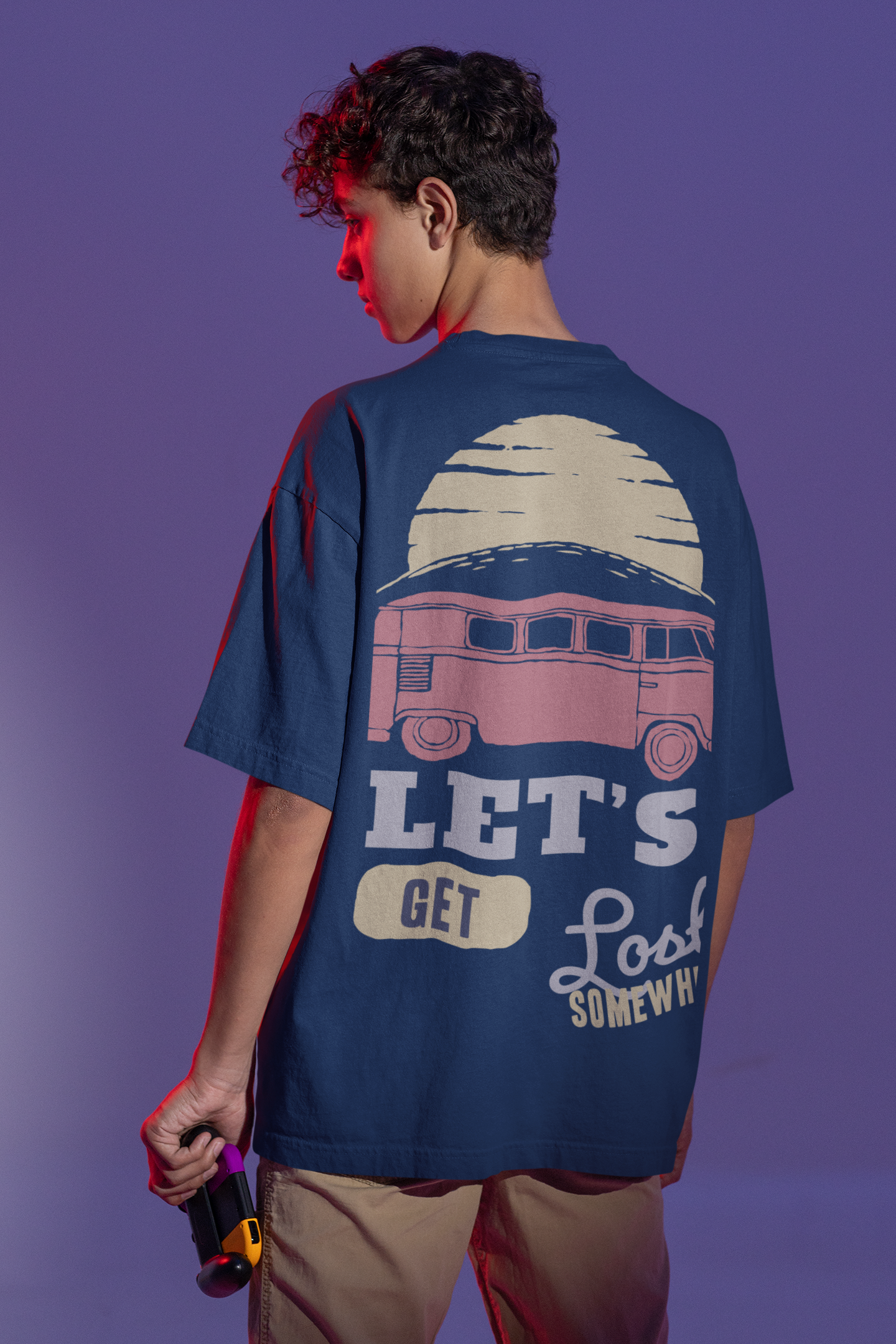 Oversized T-shirt - Let's Get Lost