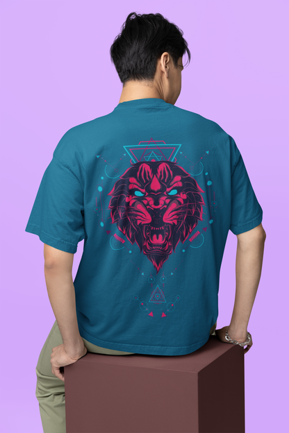 Oversized T-shirt - Angry Lion