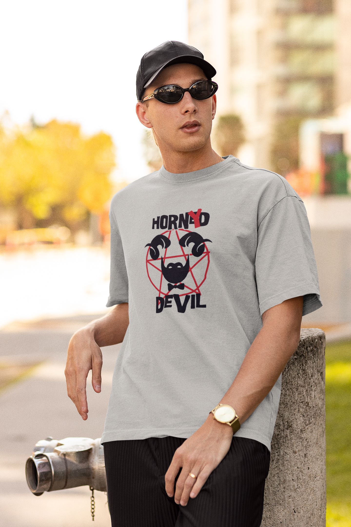 Oversized T-shirt - Horned Devil