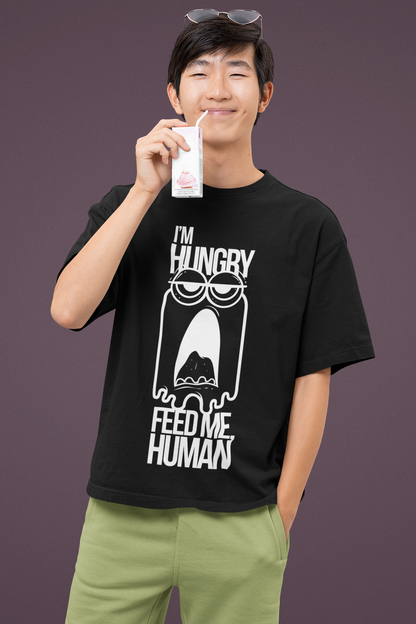 Oversized T-shirt - Feed Me Human